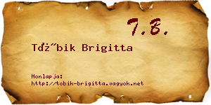 Tóbik Brigitta névjegykártya